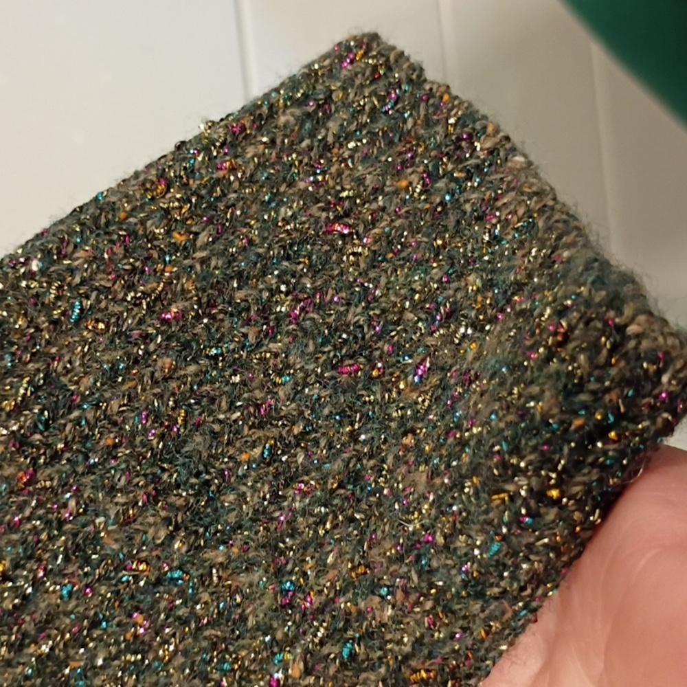 Ann Taylor Multicolor Metallic Crew Neck Holiday Sweater Size Petite Medium - Picture 5 of 5